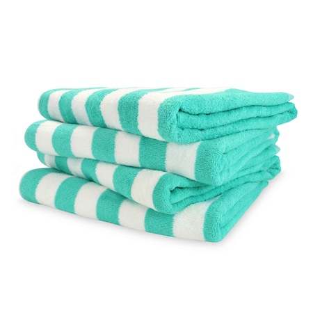 Monarch Brands California Cabana Towels, 30in x 70in, Green, 24PK CABANA-GR-CS